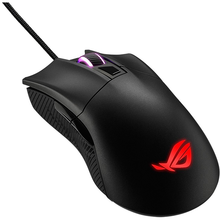 Maus ASUS ROG Gladius II Core Gaming Mouse kabelgebunden (6200 DPI, USB Type-A, 6 tipki, crna boja)-7