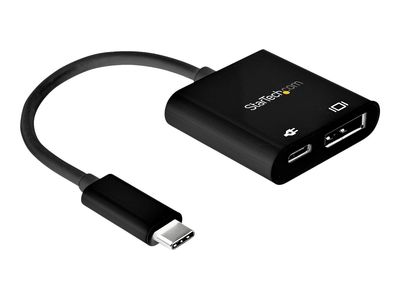 USB C na DisplayPort adapter STARTECH.COM (s 60W napajanjem prolaznim punjenjem, 8K/4K USB Type-C na DP 1.4 video pretvarač s punjenjem, USB / DisplayPort-4