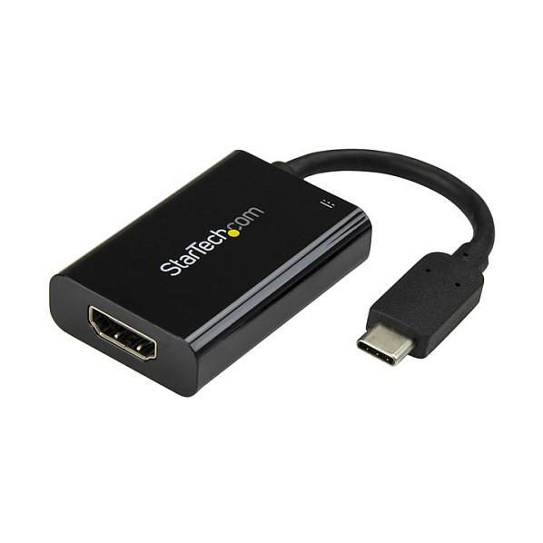 Adapter za vanjski video STARTECH.COM (USB C na HDMI 2.0 Adapter, 4K 60Hz, 60W napajanje putem prijenosa punjenja) crna-7