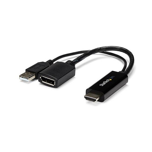 Video pretvarač STARTECH.COM HDMI na DisplayPort (do 4k 30Hz, USB napajanje, do 6 inča, HDMI do1.4 (muški) na DP do1.2 (ženski))-4