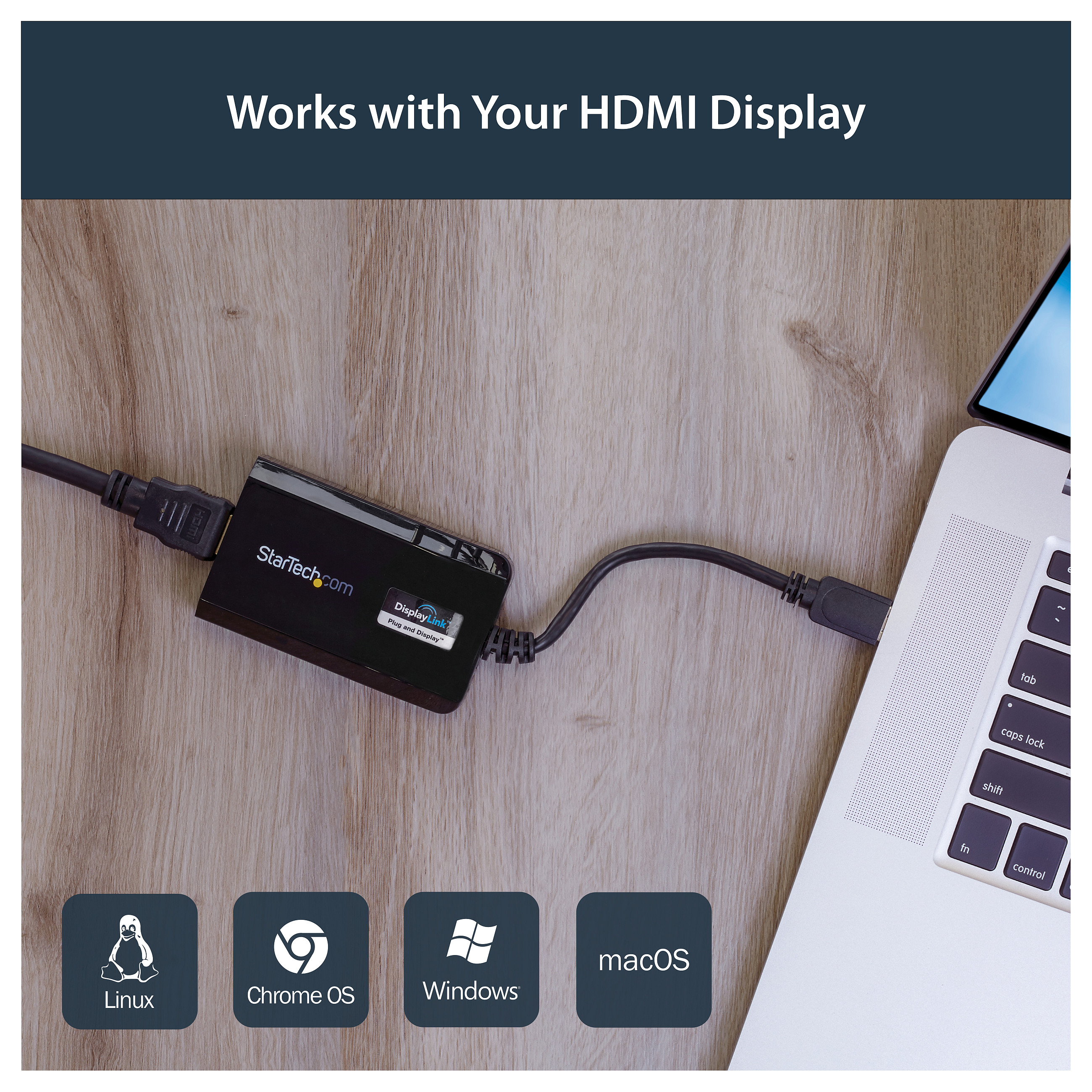 USB 3.0 na HDMI vanjski video adapter STARTECH.COM USB32HDPRO (DisplayLink certificiran, 1920x1200, višemonitorski grafički adapter, podržava Mac i Windows,-15