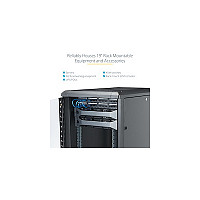 Mrežni ormar STARTECH.COM RK2236BKF 22U 19" podesive dubine-26