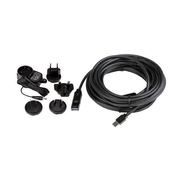 Aktivni USB 3.0 produžni kabel STARTECH.COM USB3AAEXT10M (10m, 5 Gbps, s AC adapterom)-6