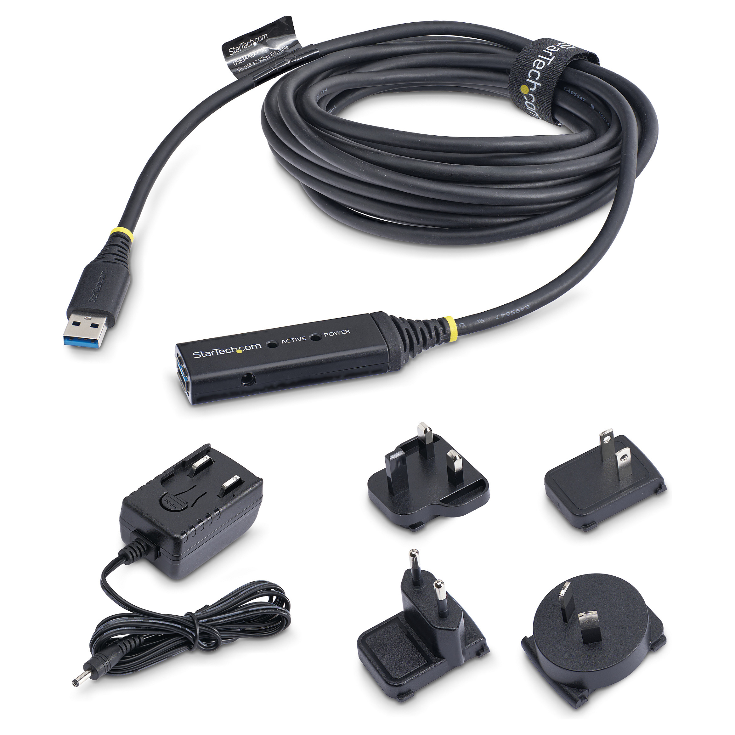 Aktivni USB 3.0 produžni kabel STARTECH.COM USB3AAEXT10M (10m, 5 Gbps, s AC adapterom)-7
