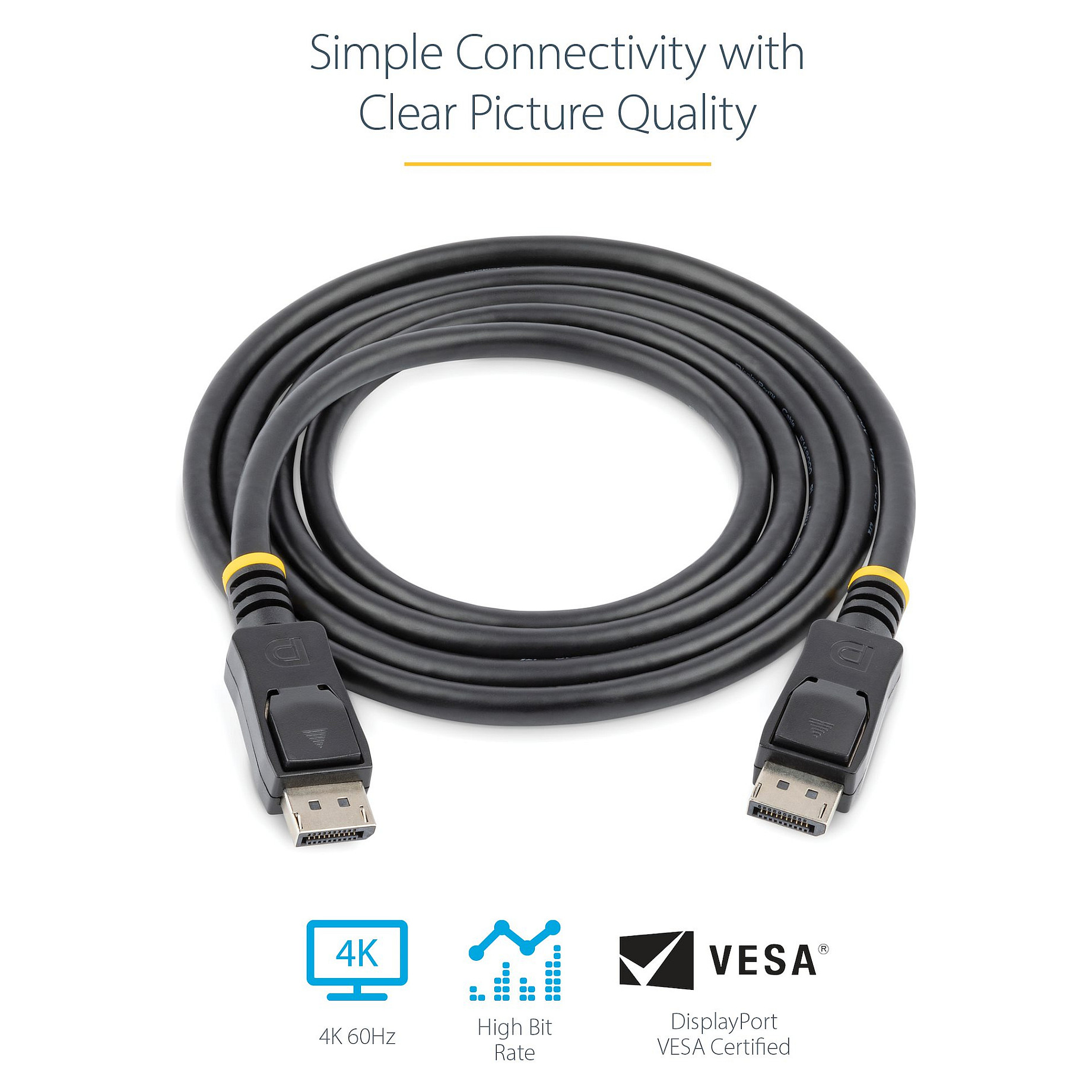 DisplayPort kabel STARTECH.COM DISPLPORT10L (3m, DP 1.2, 4K 60Hz, VESA certificiran)-9