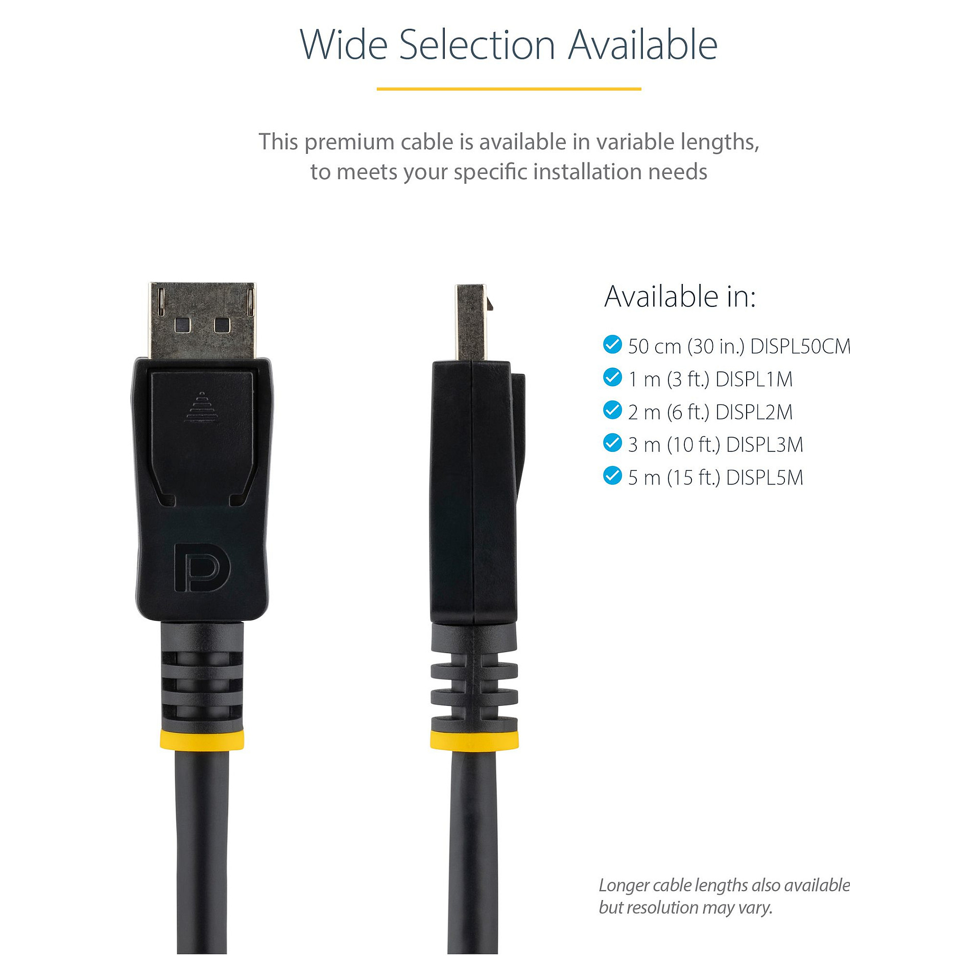DisplayPort kabel STARTECH.COM DISPLPORT10L (3m, DP 1.2, 4K 60Hz, VESA certificiran)-10