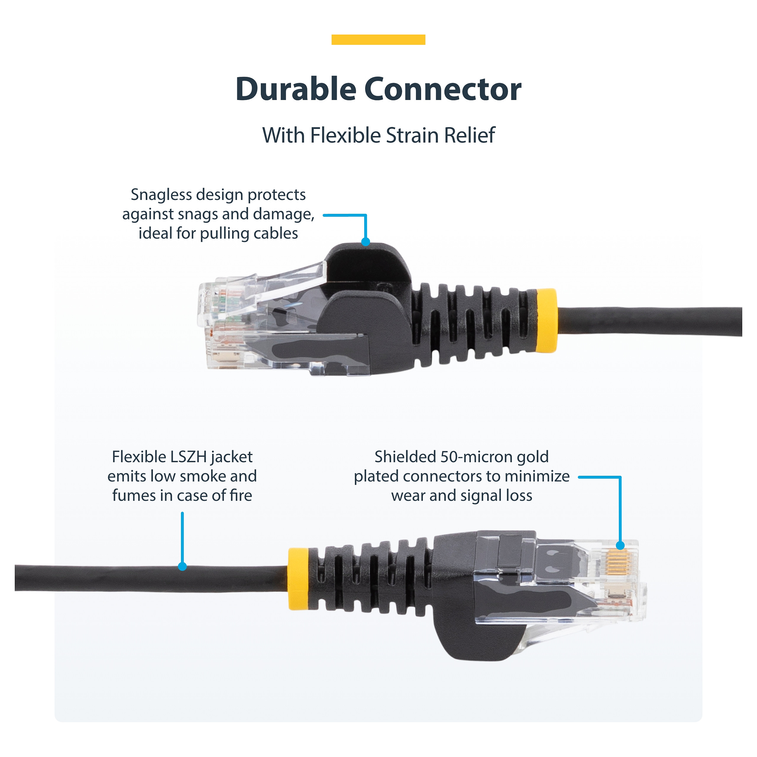 Mrežni patch kabel STARTECH.COM CAT6 UTP Slim LSZH, 3m, plava boja-7