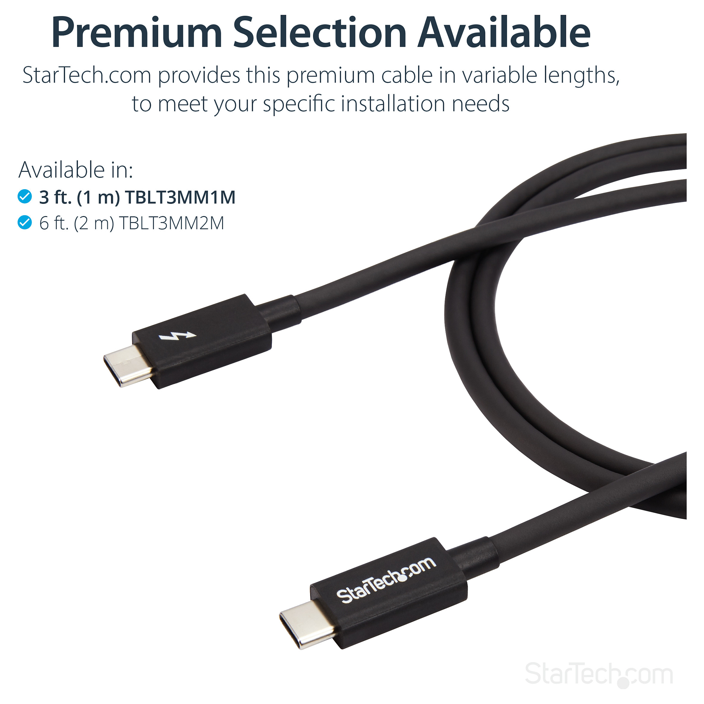 Thunderbolt 3 kabel STARTECH.COM TBLT3MM1M (1m, 20Gbps, 100W Power Delivery, 4K 60Hz)-13