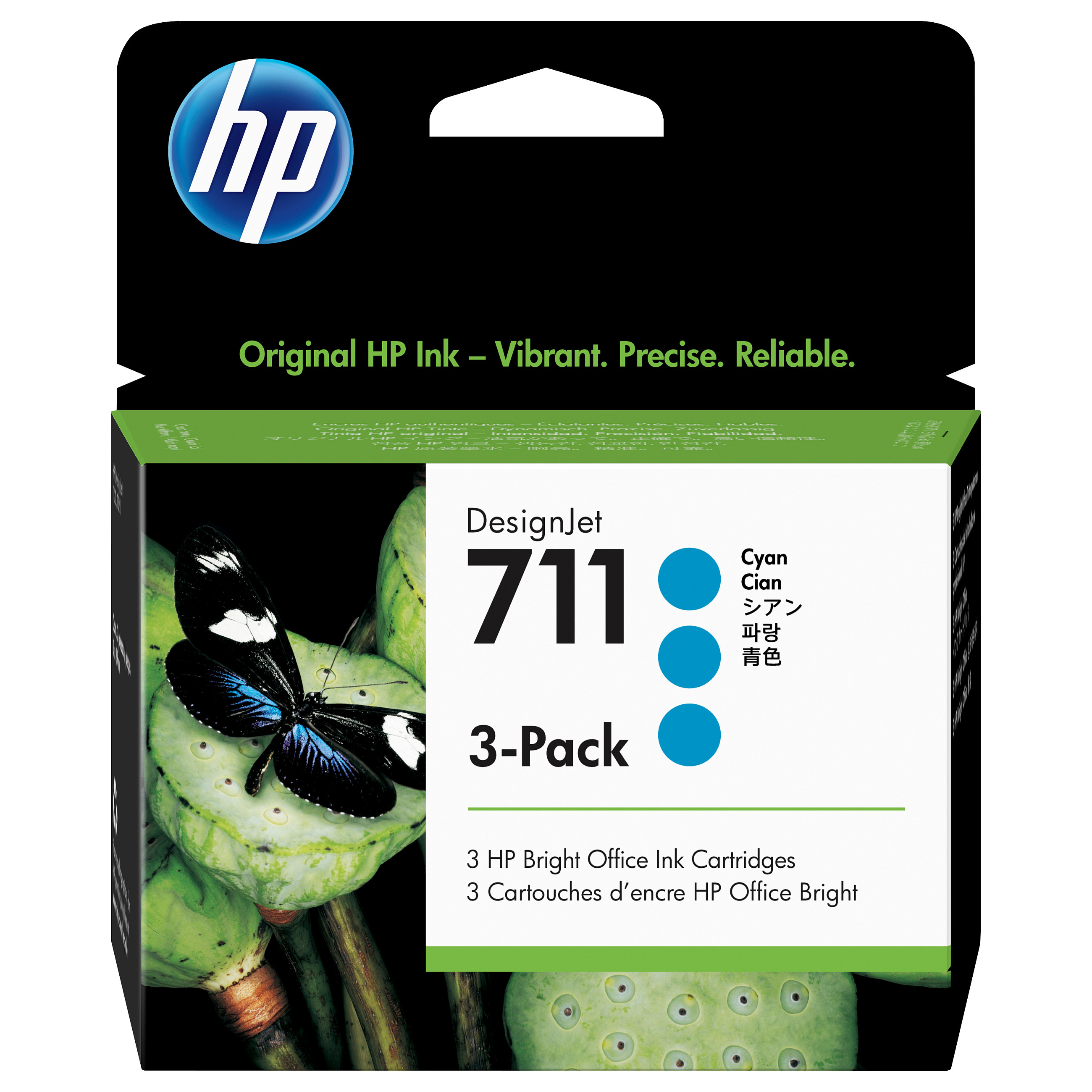 Tinta za ploter HP 711 (CZ134A) 3-pack 29 ml Cijan-1