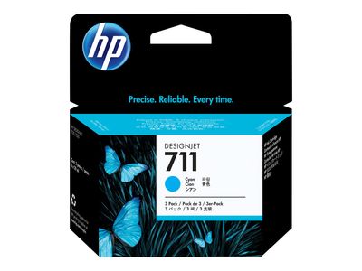 Tinta za ploter HP 711 (CZ134A) 3-pack 29 ml Cijan-0