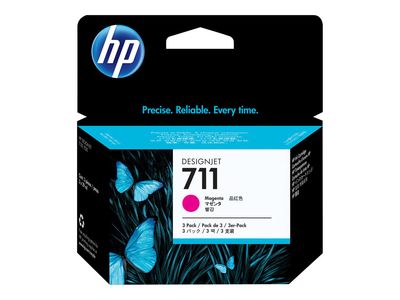 Originalna tinta za ploter HP 711 (CZ135A) 3-pack 29 ml Magenta-0