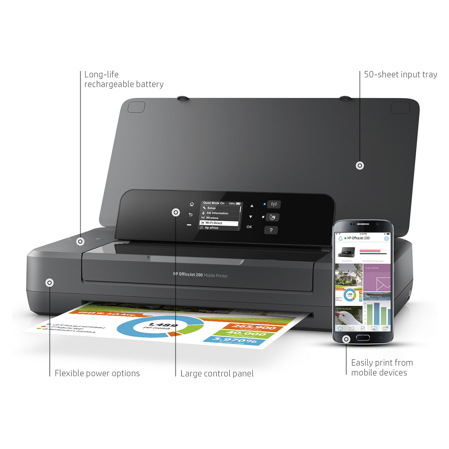 Prijenosni pisač HP Officejet 200 (DIN A4)-20