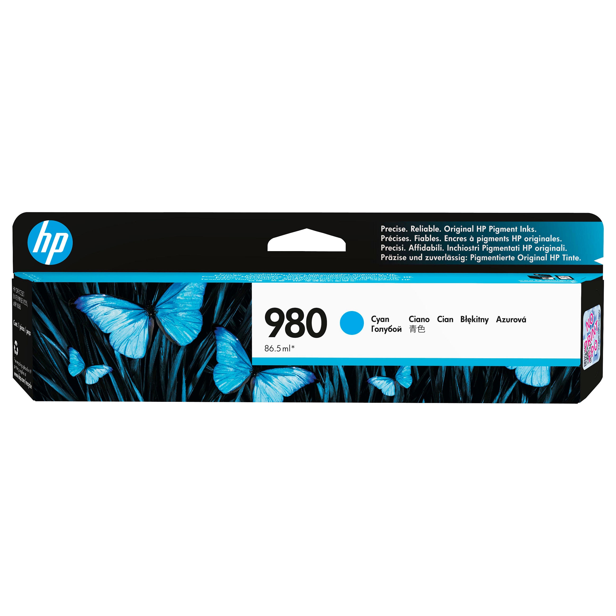Tinta HP 980 Original (D8J07A), Cyan-1