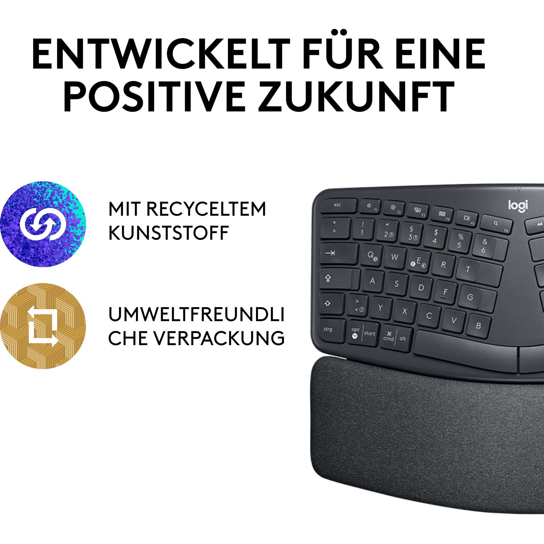 Tipkovnica LOGITECH ERGO K860 (njemački) – internacionalna non HR tipkovnica-7