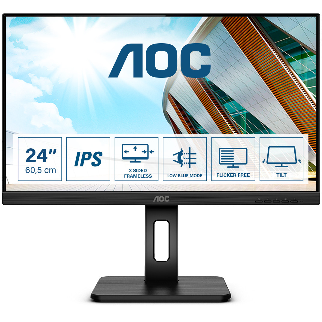 Monitor AOC Q24P2Q (23,8" IPS, 75Hz, 2560x1440 QHD) crni-11
