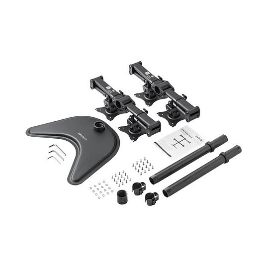 Nosač za monitor STARTECH.COM ARMBARQUAD, za 4 monitora 13"-27", VESA-10