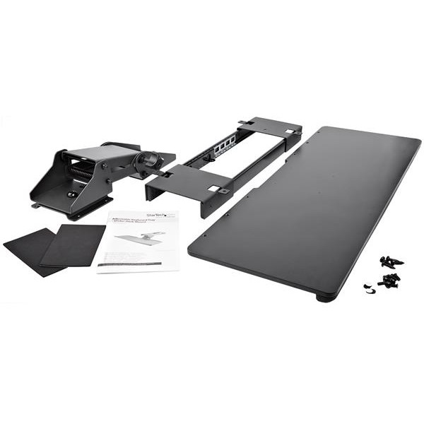 Ladica za tipkovnicu STARTECH.COM (26.4", podesiva, ergonomska, klizna polica za ispod stola sa nagibom i zakretanjem, KBTRAYADJ)-10