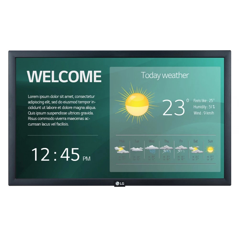 Digital Signage LG 22SM3G-B (21.5", Full HD, IPS, Wi-Fi, 16/7 radno vrijeme, webOS 4.0)-8