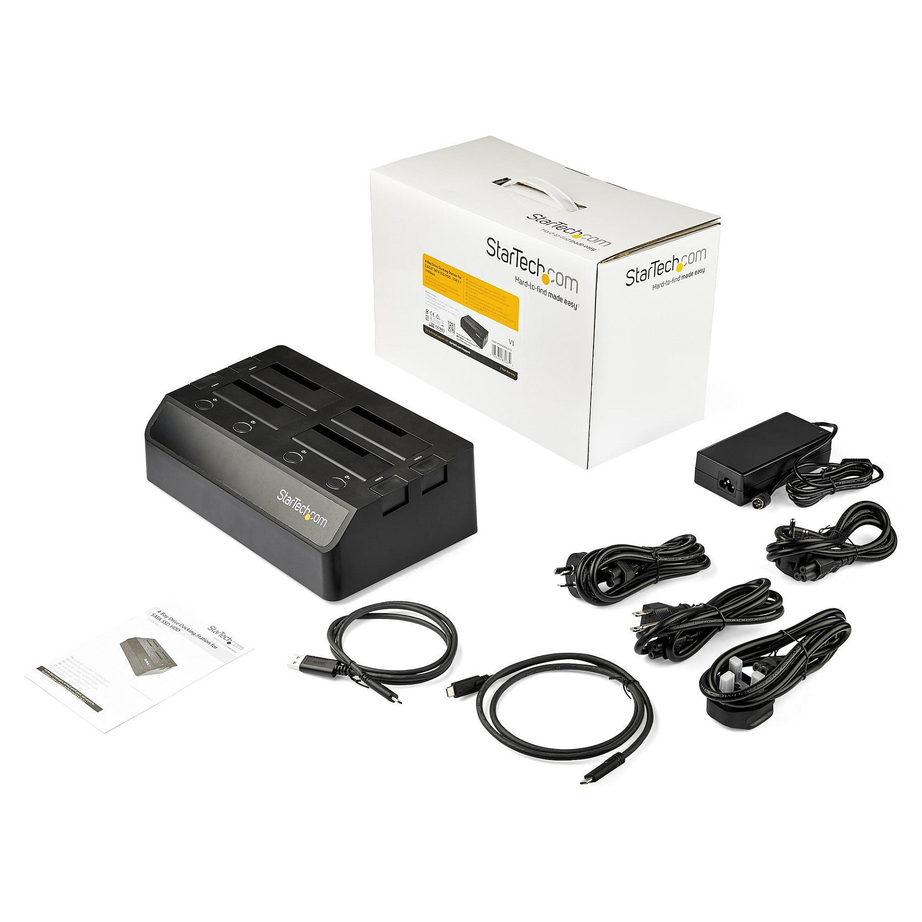 Docking stanica STARTECH.COM SDOCK4U313 (4-bay, 2.5"/3.5" SATA HDD/SSD, USB 3.1 10Gbps)-8