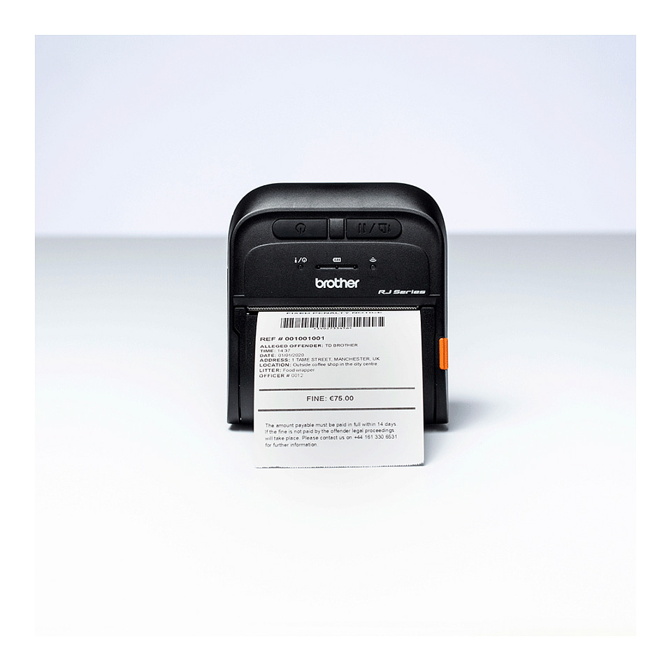 Pisač priznanica BROTHER RuggedJet RJ-3035B (prijenosni, termalni, Bluetooth, NFC, IP43)-6