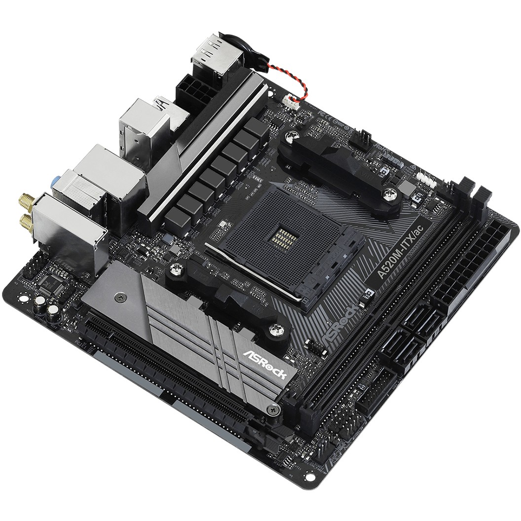 Matična ploča ASROCK A520M-ITX/ac (mini ITX, Socket AM4, AMD A520)-7