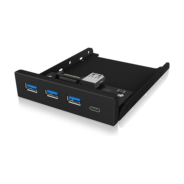ICY BOX IB-HUB1418-i3 4-portni USB 3.0 ugradbeni hub s audio priključcima-4