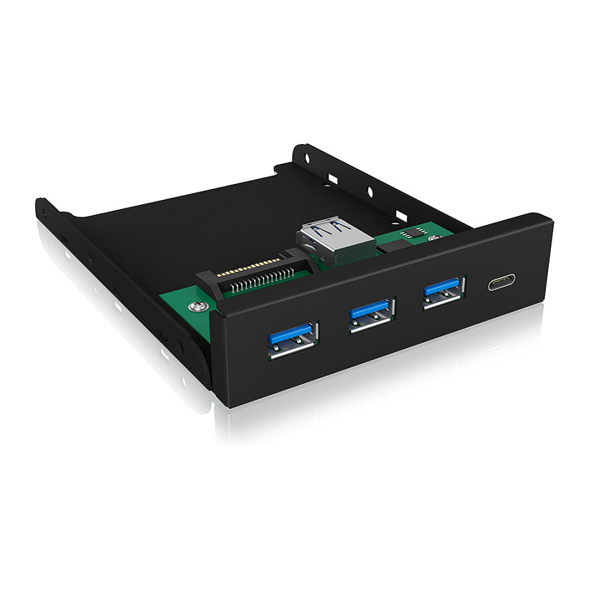 ICY BOX IB-HUB1418-i3 4-portni USB 3.0 ugradbeni hub s audio priključcima-5