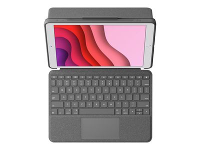 Tipkovnica i futrola LOGITECH Combo Touch (s trackpadom, QWERTZ, njemački) Graphite siva – internacionalna non HR tipkovnica-1