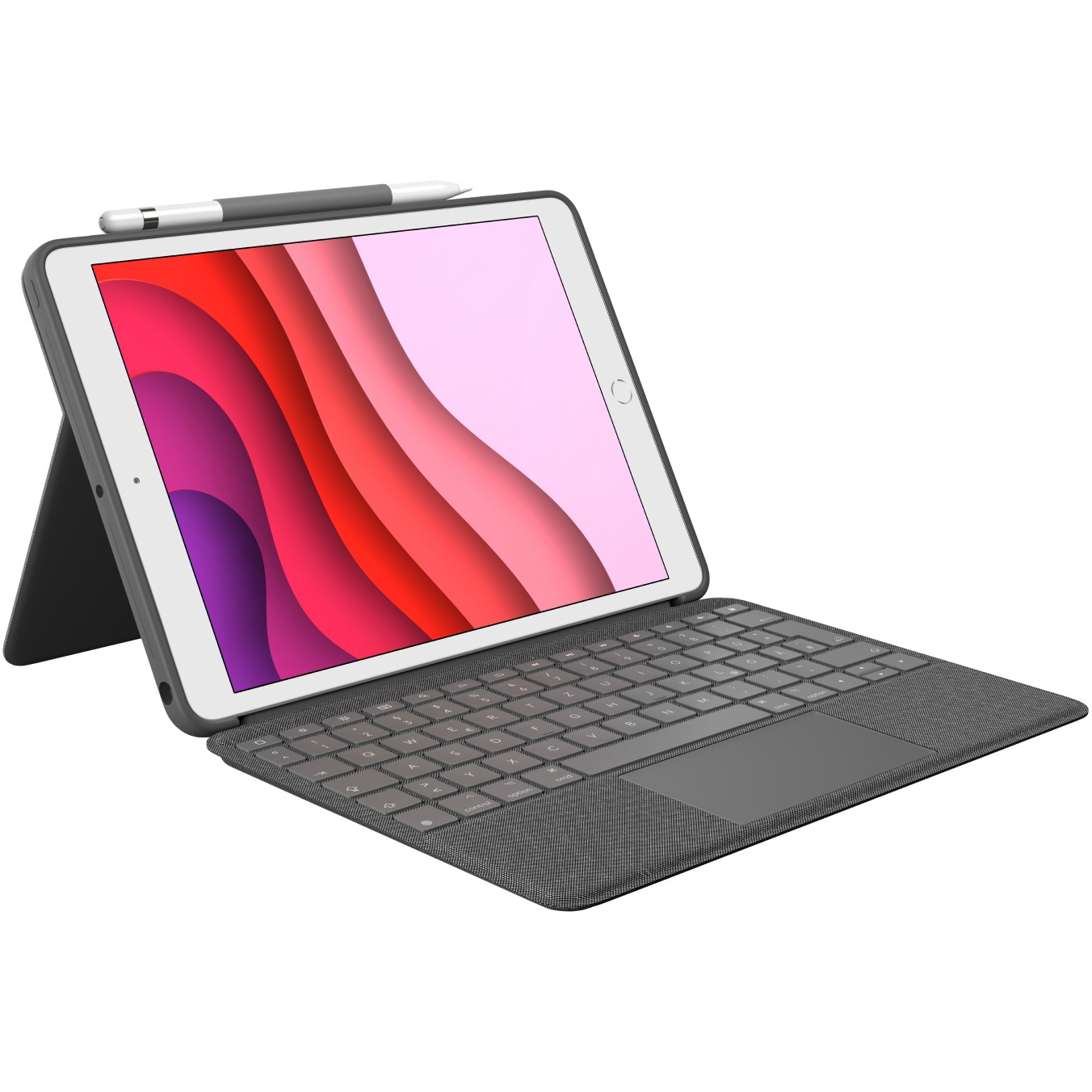 Tipkovnica i futrola LOGITECH Combo Touch (s trackpadom, QWERTZ, njemački) Graphite siva – internacionalna non HR tipkovnica-10