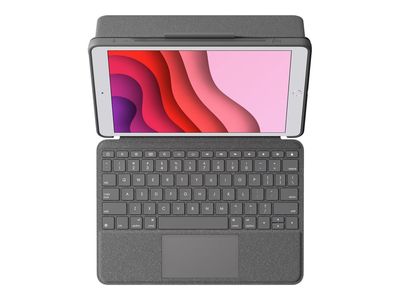 Tipkovnica i futrola LOGITECH Combo Touch (s trackpadom, QWERTZ, njemački) Graphite siva – internacionalna non HR tipkovnica-0