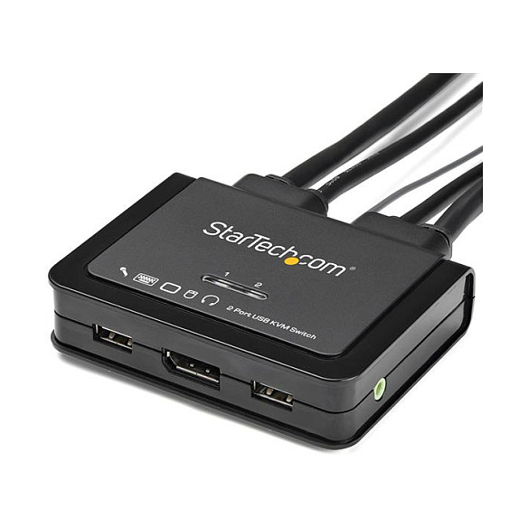 KVM preklopnik STARTECH.COM SV211DPUA4K (2-portni, DisplayPort 1.2, 4K 60Hz, Audio)-6