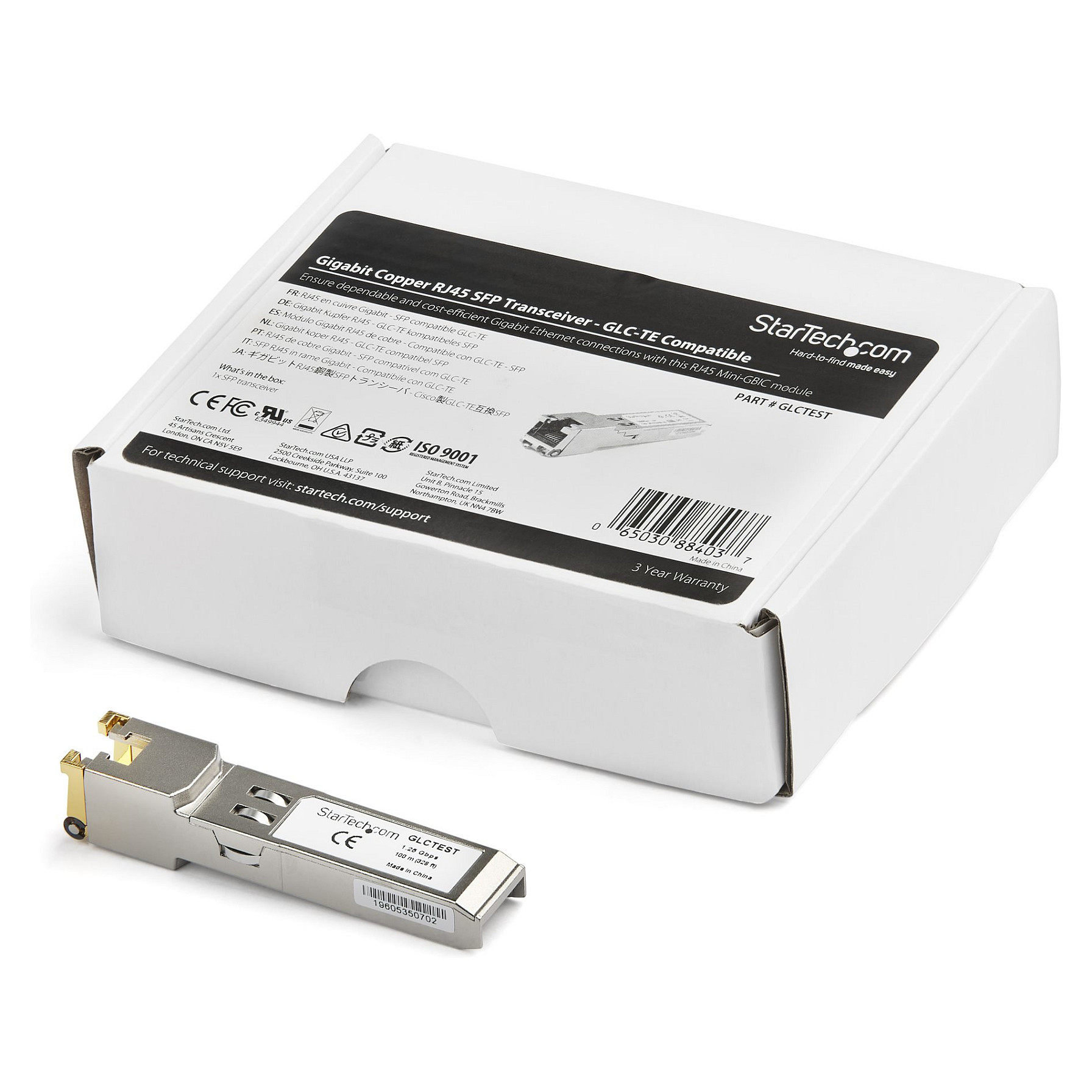 SFP Modul STARTECH GLCTEST, Cisco GLC-TE kompatibilan, 1000BASE-T, RJ45, industrijski-9