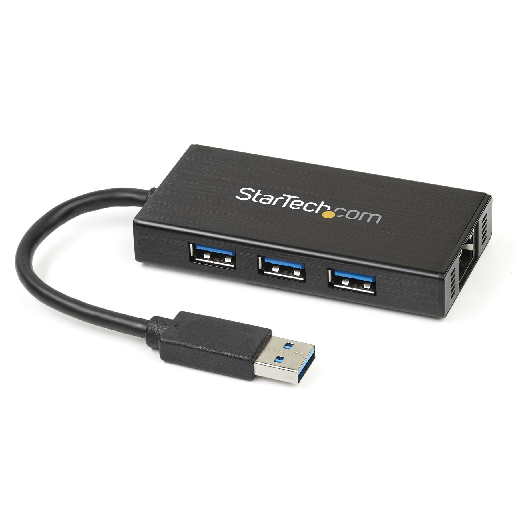 USB 3.0 hub s gigabitnim Ethernet adapterom STARTECH.COM ST3300GU3B (3 porta, NIC, USB mrežni / LAN adapter, kompatibilan s Windows i Mac, hub, 3-6