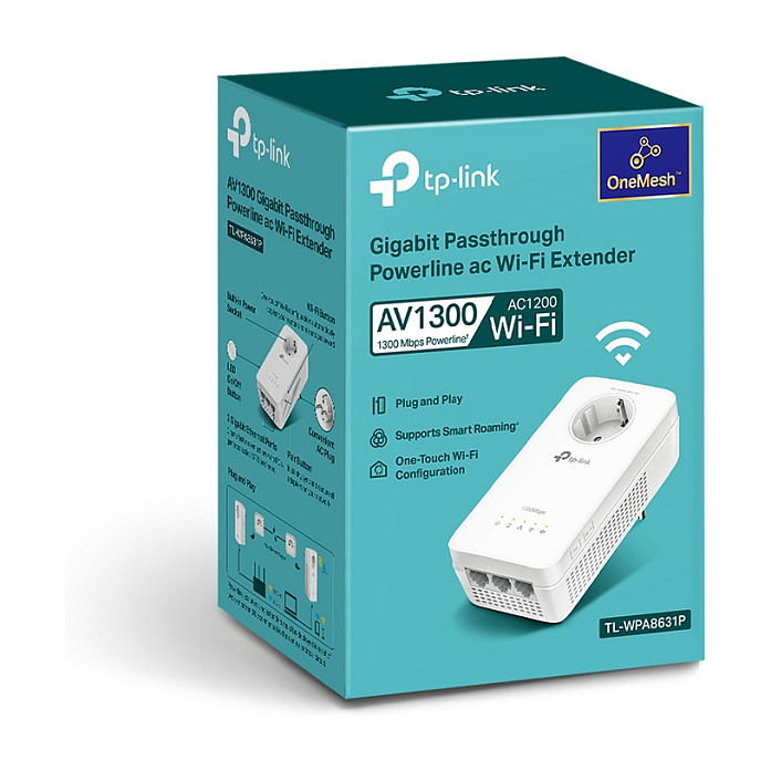 Kit za napajanje preko mreže TP-LINK TL-WPA8631P (Wi-Fi Kit , most, 802.11a/b/g/n/ac, za utičnicu)-10