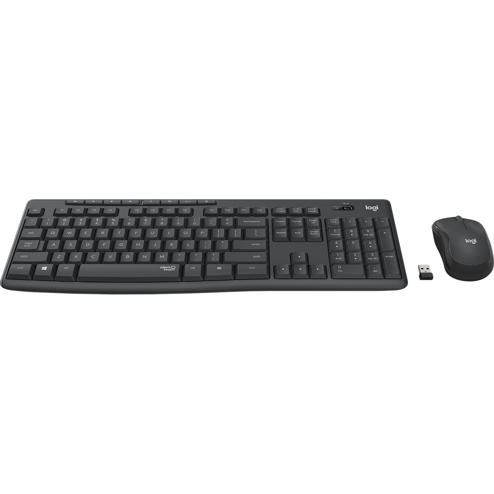 Set tipkovnice i miša LOGITECH MK295 Graphite siva-5