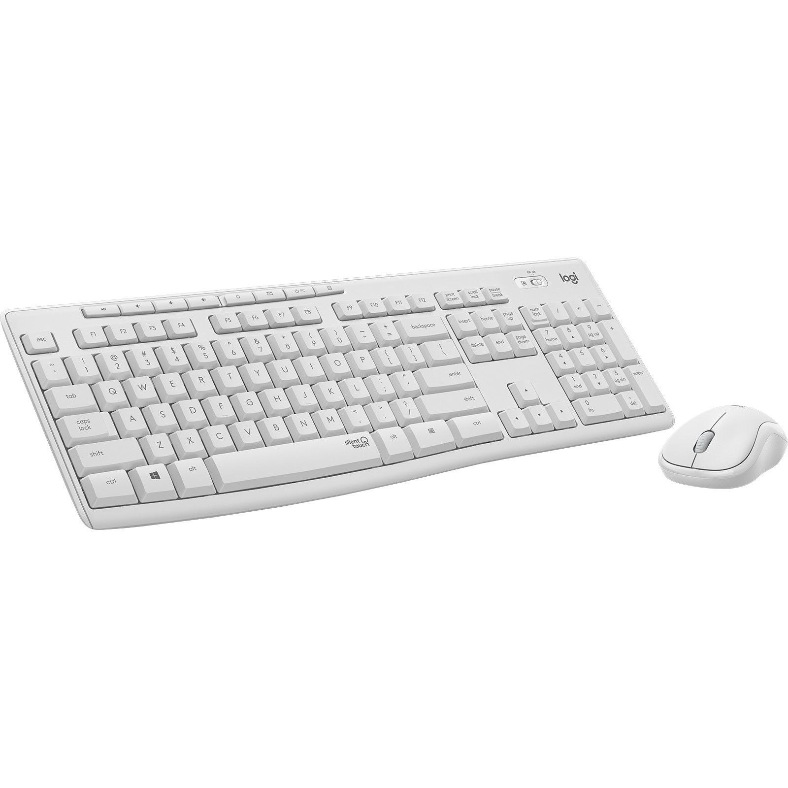 Set tipkovnice i miša LOGITECH MK295 Silent (njemačka) bijela – internacionalna non HR tipkovnica-8