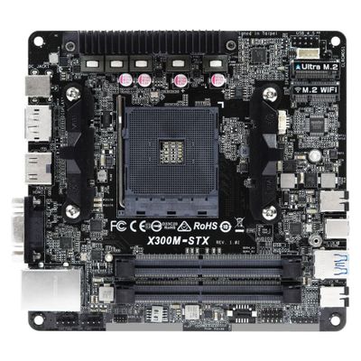 Mini kompaktno računalo Barebone ASROCK DeskMini X300 (Mini, bez CPU)-2