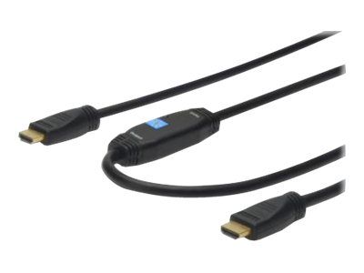 Hdmi kabel s Ethernetom i pojačivačem signala DIGITUS (HDMI Type-A muški/HDMI Type-A muški, 20 m)-0