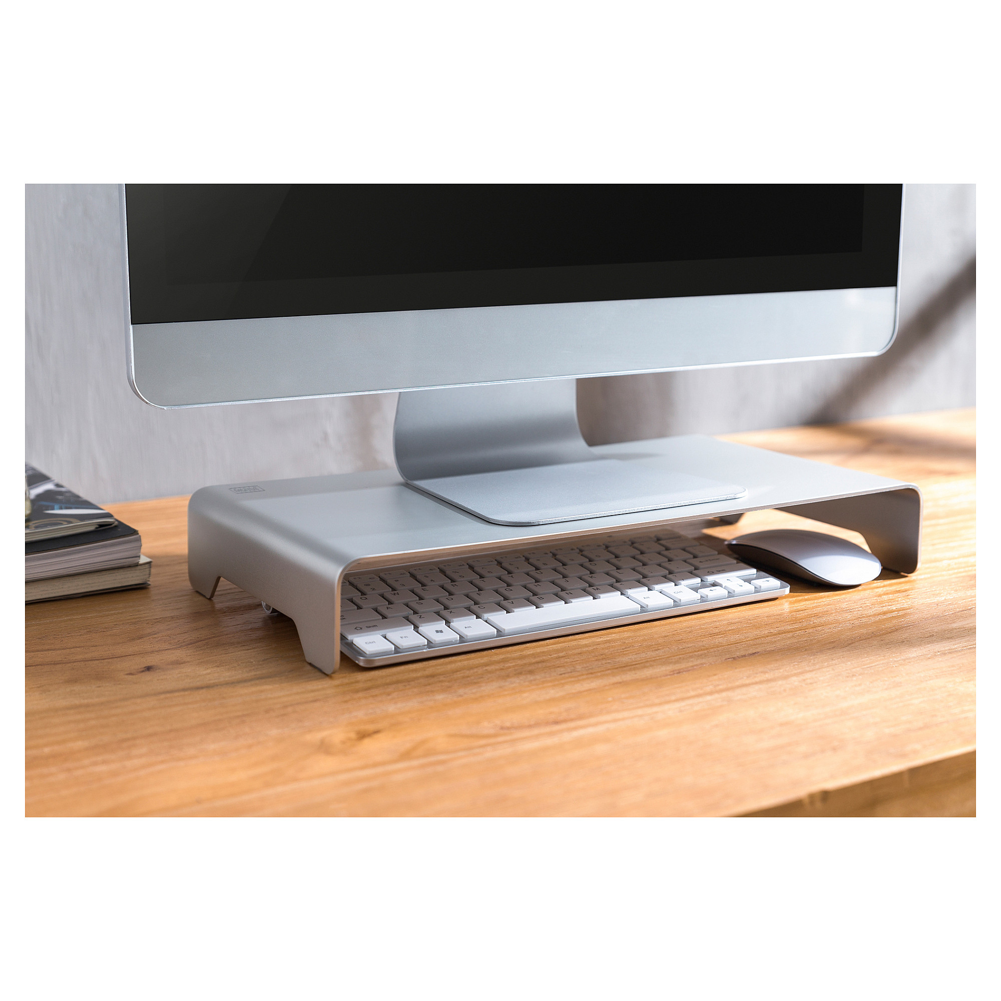 Stalak DIGITUS monitor riser (ergonomski, srebrna, za monitore 11" do 32", do 10 kg)-11