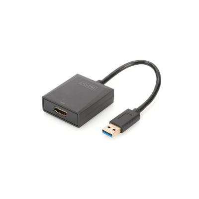 Eksterni videoadapter DIGITUS (maksimalna rezolucija 1920 x 1080 piksela, podržani video modovi 1080p)-1
