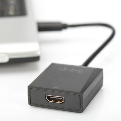 Eksterni videoadapter DIGITUS (maksimalna rezolucija 1920 x 1080 piksela, podržani video modovi 1080p)-0