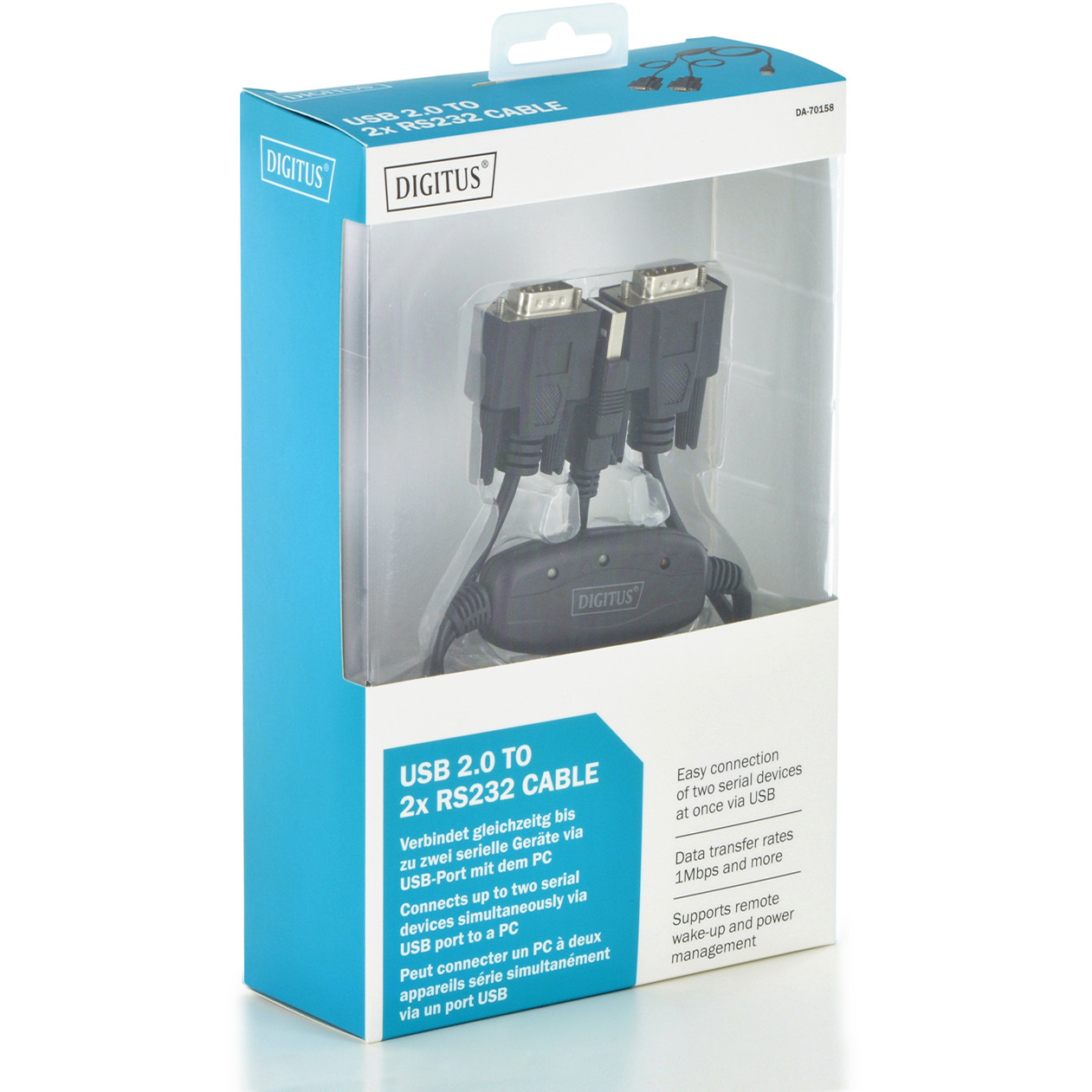Digitus USB 2.0 to 2x RS232 Cable-2
