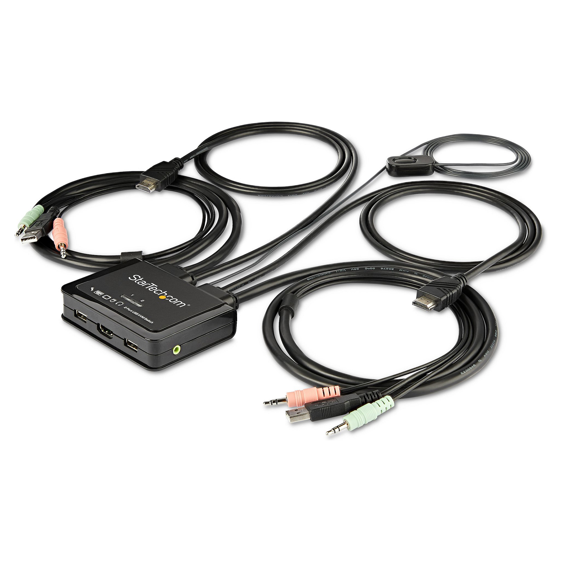 KVM preklopnik STARTECH SV211HDUA4K (2-portni, 4K 60Hz, HDMI, USB, Audio, daljinski prekidač)-4