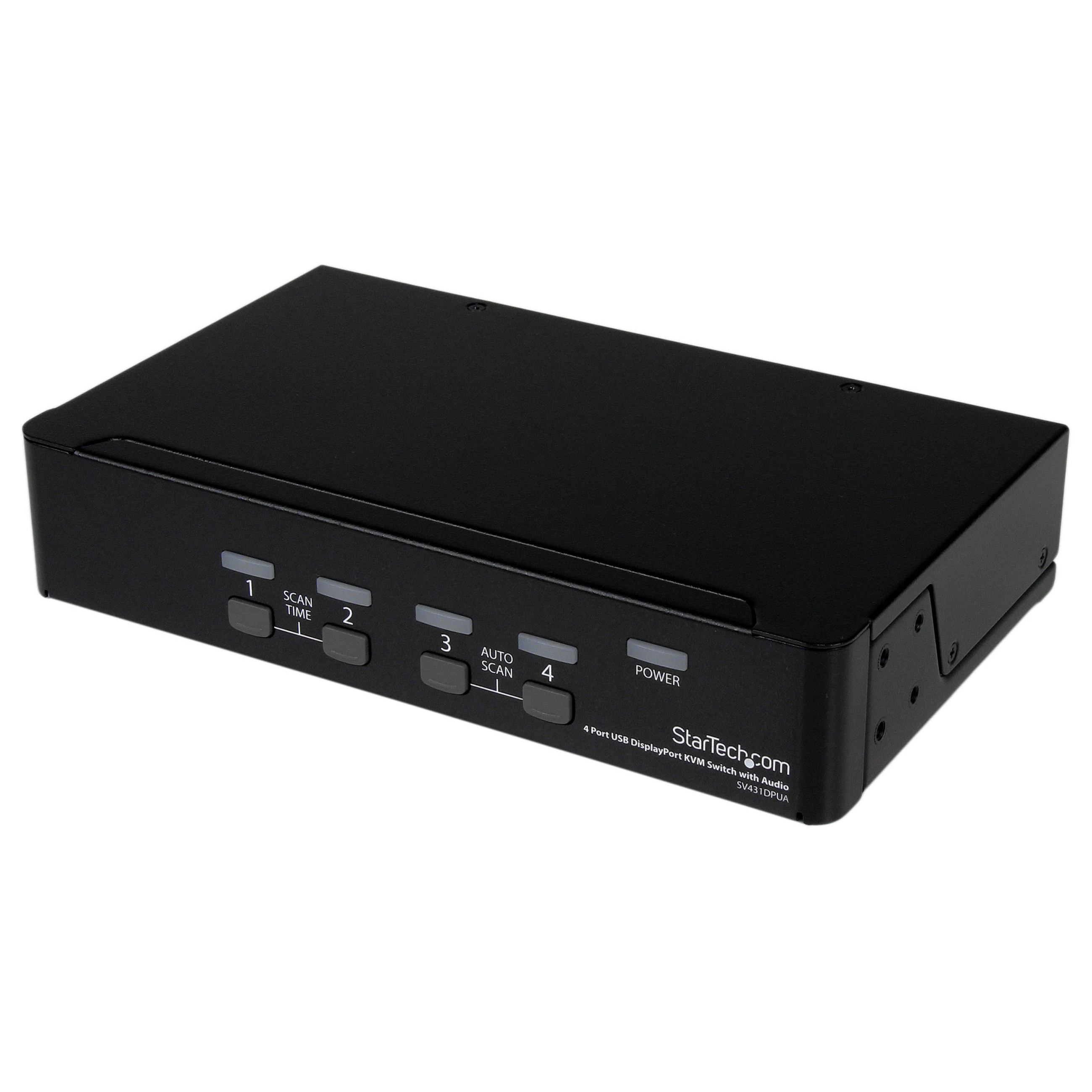 DisplayPort KVM switch STARTECH.COM KVM / audio / USB switch sa četiri porta s audio podrškom (USB- tipkovnica, video, miš, računalni switch box za2560x1600 DP-7