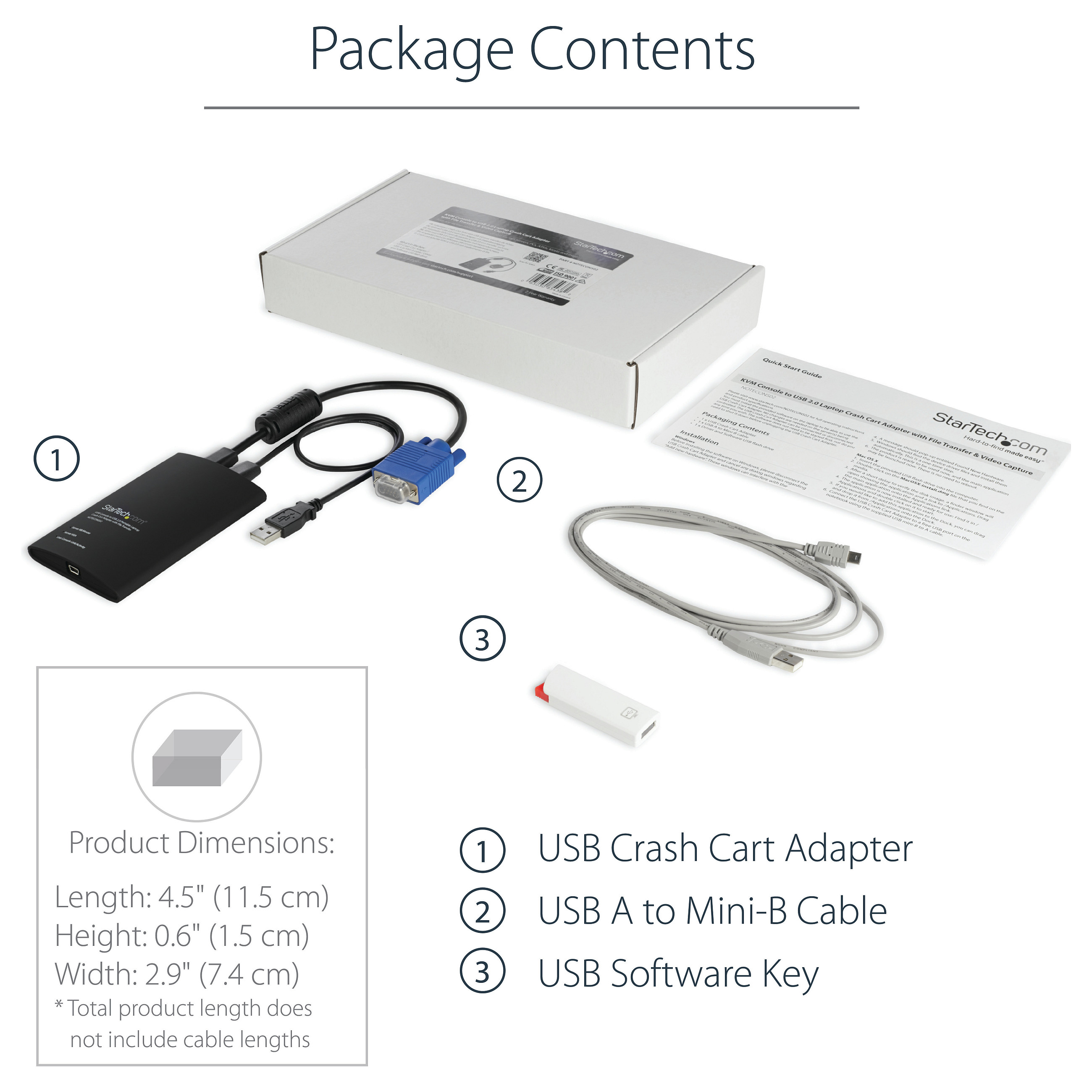 KVM adapter STARTECH.COM NOTECONS02 (USB, prijenosni, 1920x1200, prijenos datoteka)-11