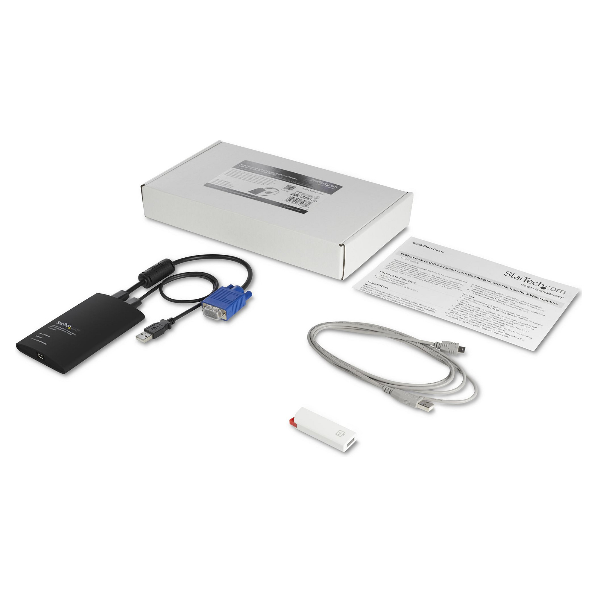 KVM adapter STARTECH.COM NOTECONS02 (USB, prijenosni, 1920x1200, prijenos datoteka)-26
