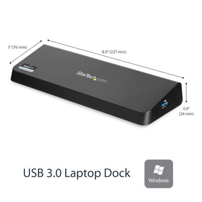 Laptop STARTECH Postaja za spajanje Dual Monitor (USB 3.0, HDMI, 4K Display Port)-3