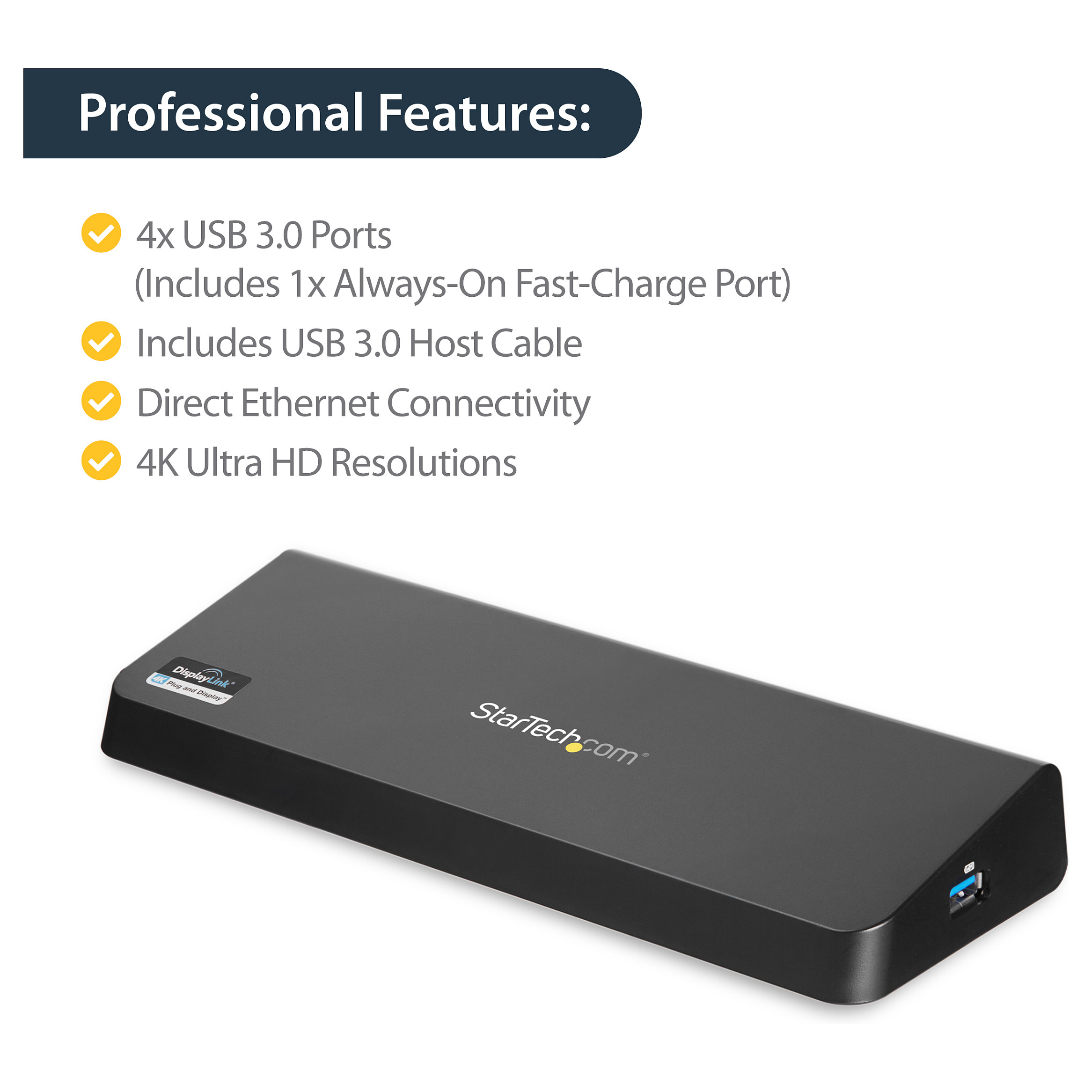 Laptop STARTECH Postaja za spajanje Dual Monitor (USB 3.0, HDMI, 4K Display Port)-12