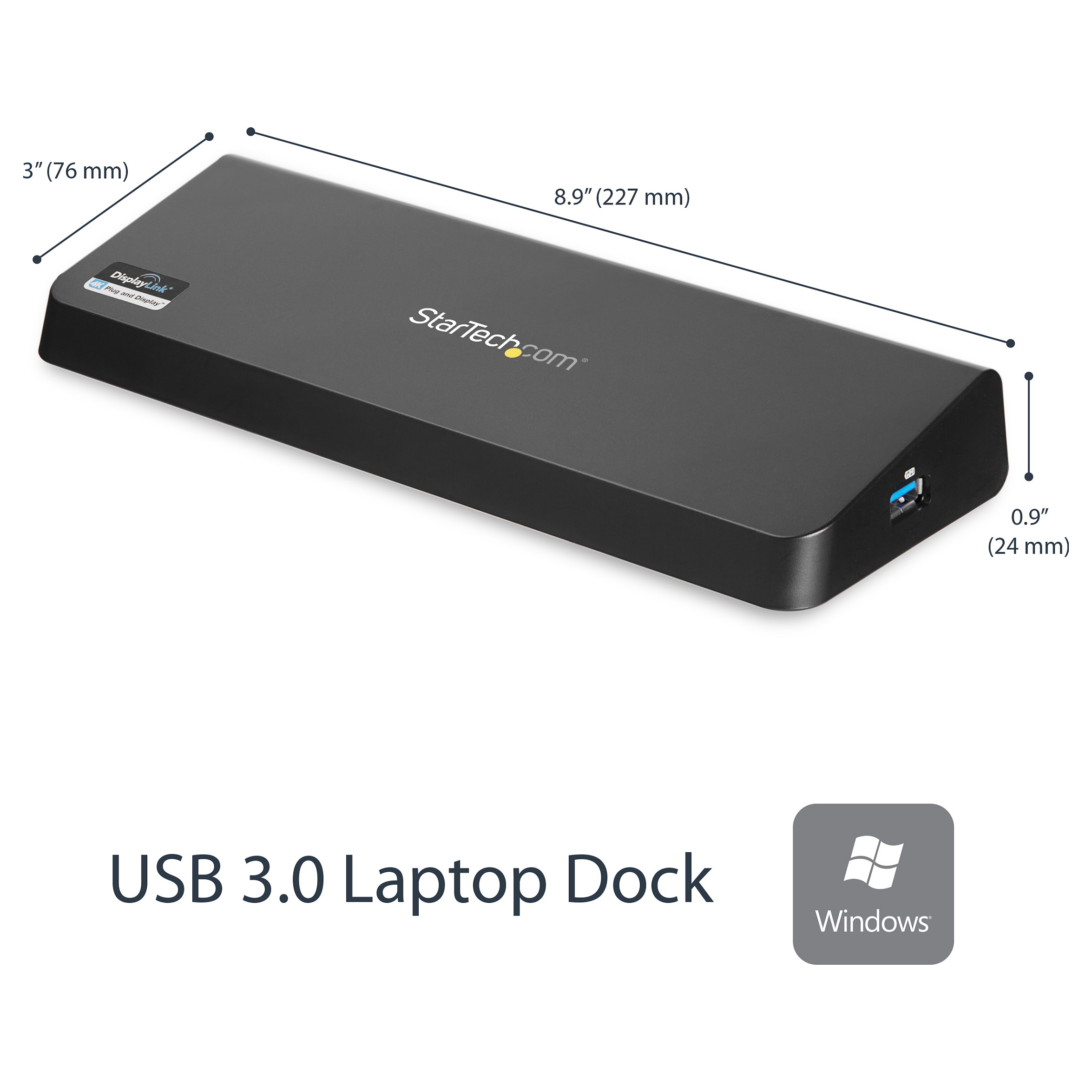 Laptop STARTECH Postaja za spajanje Dual Monitor (USB 3.0, HDMI, 4K Display Port)-5