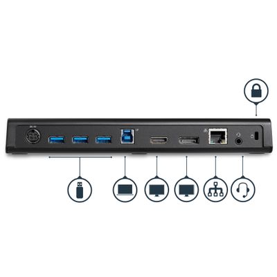 Laptop STARTECH Postaja za spajanje Dual Monitor (USB 3.0, HDMI, 4K Display Port)-1